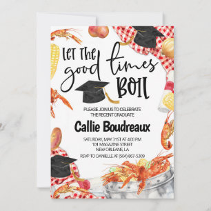 Graduation Crawfish Boil Invitation