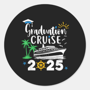 Graduation Cruise 2025 Graduation Trip Cruisin Cl Classic Round Sticker