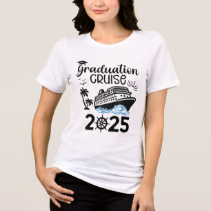 Graduation Cruise 2025 Senior Trip Summer Vacation Tri-Blend Shirt