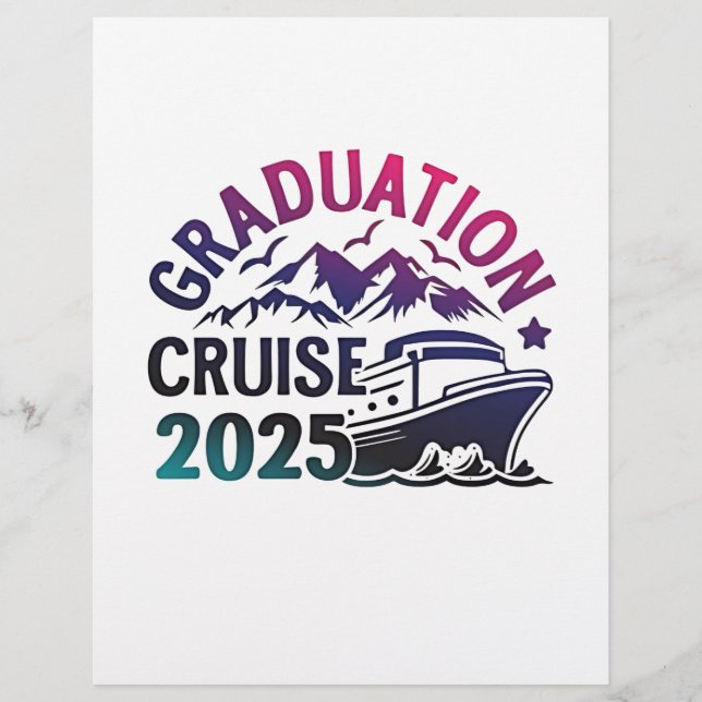 Graduation Cruise 2025 Summer Trip Matching Flyer (Front)