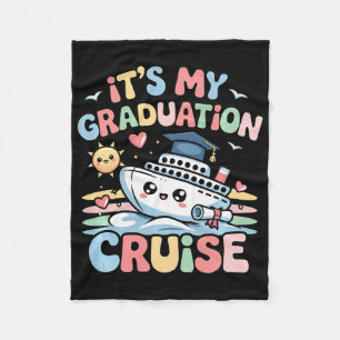 Graduation Cruise 2026 High School College Phd Mas Fleece Blanket