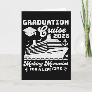 Graduation Cruise Cl Of 2026 Seniors Matching Grad Card