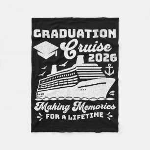Graduation Cruise Cl Of 2026 Seniors Matching Grad Fleece Blanket