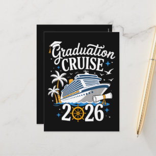 Graduation Cruise For Senior Graduates Holiday Postcard