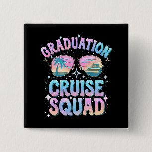 Graduation Cruise Squad Cruising Ship Retro 15 Cm Square Badge
