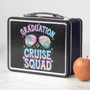 Graduation Cruise Squad Cruising Ship Retro Metal Lunch Box