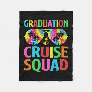 Graduation Cruise Squad Family Grad Cruise Trip Ma Fleece Blanket