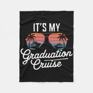 Graduation Cruise Trip Graduate Senior Vacation Ma Fleece Blanket