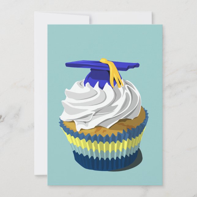 Graduation cupcake invitation (Front)