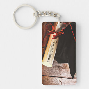Graduation custom keychain