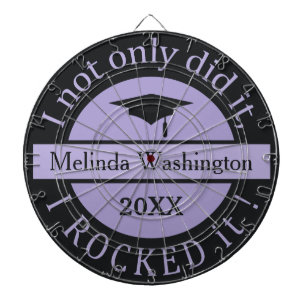 Graduation custom name & year dart board