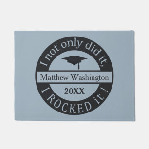 Graduation custom name & year door mats