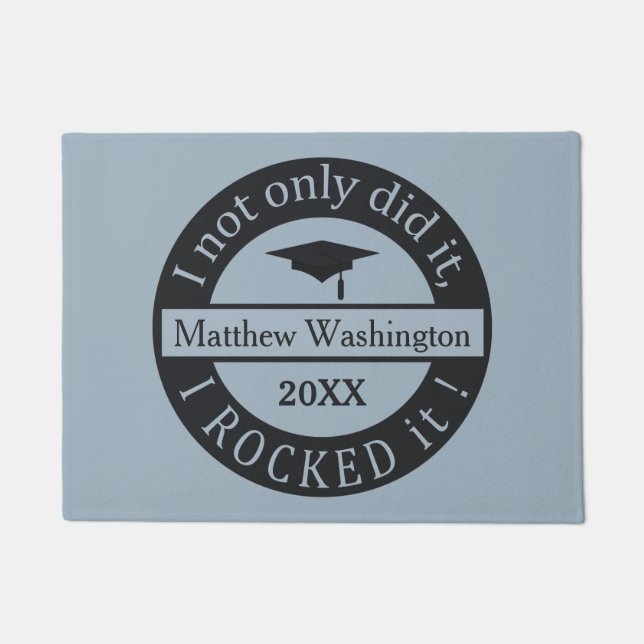 Graduation custom name & year door mats (Front)