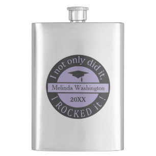 Graduation custom name & year flask