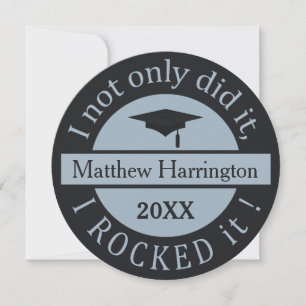 Graduation custom name & year invitations