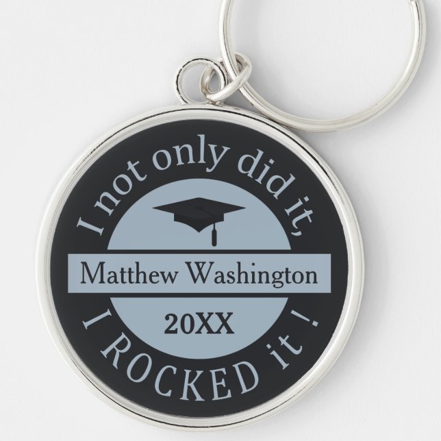 Graduation custom name & year key chain (Front)