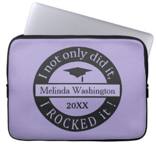 Graduation custom name & year laptop sleeves