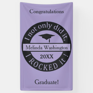 Graduation custom name, year & text banner