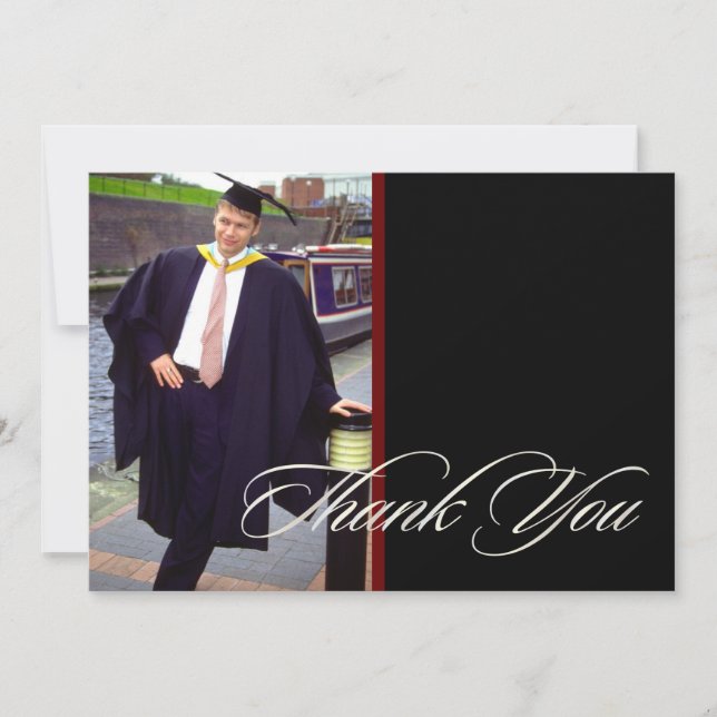 Graduation, Custom Thank You Cards, Flat Card (Front)