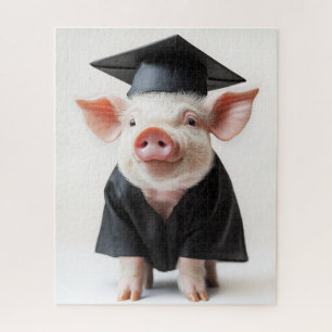 Graduation Day Piggy Style Jigsaw Puzzle