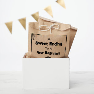 Graduation Day. Sweet Ending to a New Beginning Favour Bag