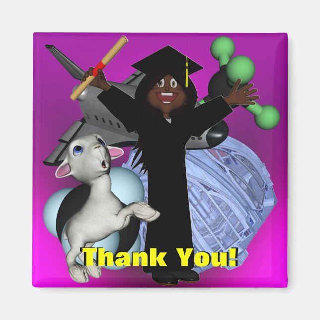 Graduation Day Thank You Magnet (Front)