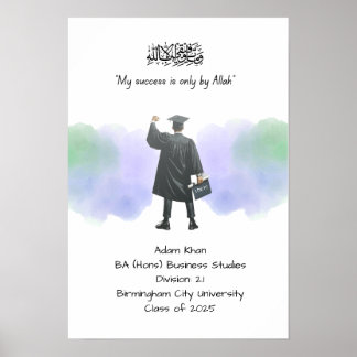 Graduation Degree certificate Poster
