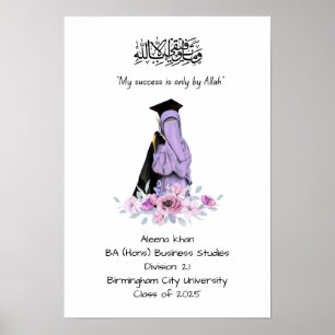 Graduation Degree certificate Poster