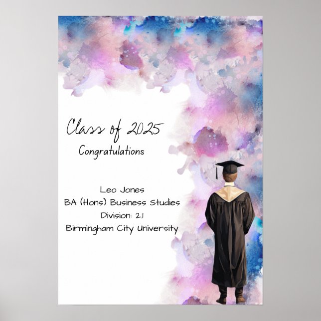 Graduation Degree certificate Poster (Front)