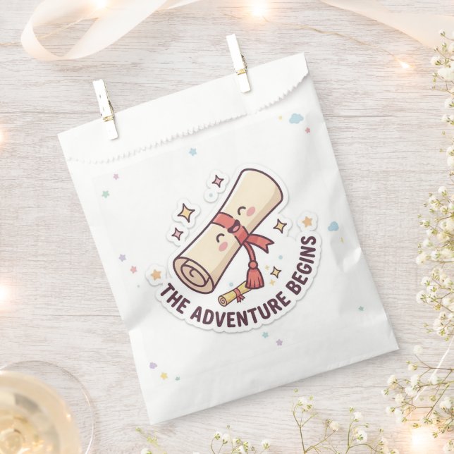 Graduation Design - "The Adventure Begins"  Favour Bag (Clipped)