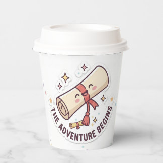Graduation Design - "The Adventure Begins"  Paper Cups
