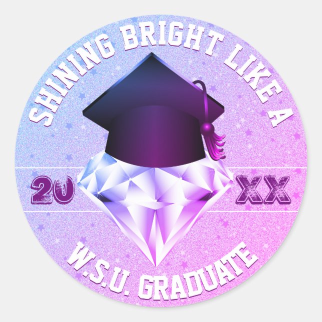 Graduation Diamond Class of | Envelope Seal (Front)
