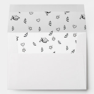 Graduation Doodles Envelope (white)
