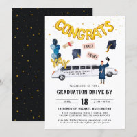 Graduation Drive By Parade Party | White Limo