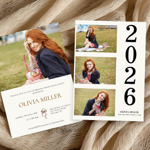 Graduation Elegant Photo Senior Grad party Invitation