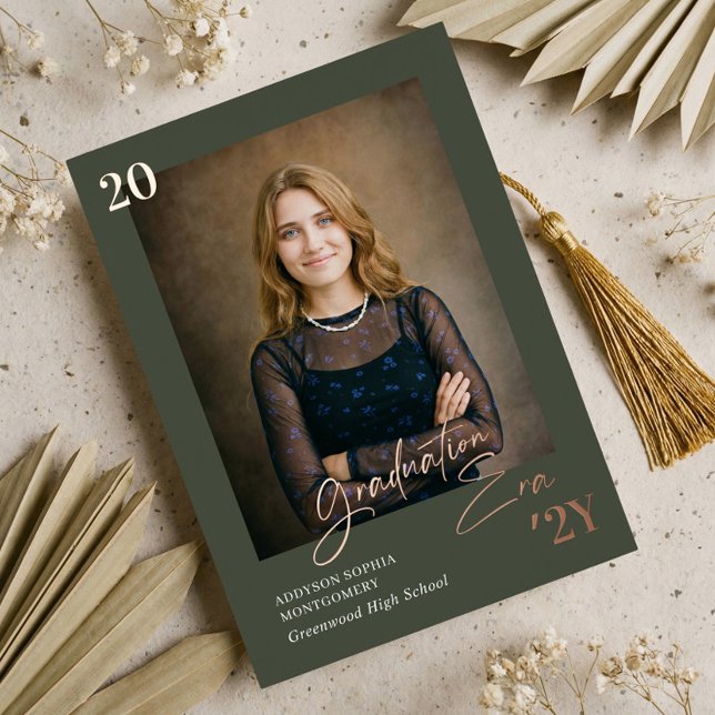 Graduation Era Minimal Graduate Photo Announcement (Graduation Era Minimal Graduate Photo Announcement)