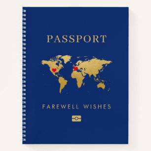 Graduation Exchange Student Going Away Wishes  Notebook