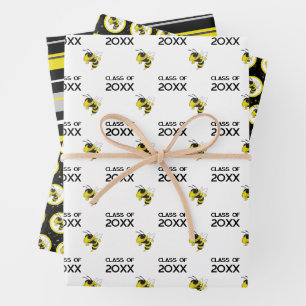 Graduation Fairview High Yellow Jackets Class of Wrapping Paper Sheet