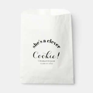 Graduation Favour Clever Cookie Typography Bag