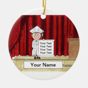 Graduation - Female Ceramic Ornament