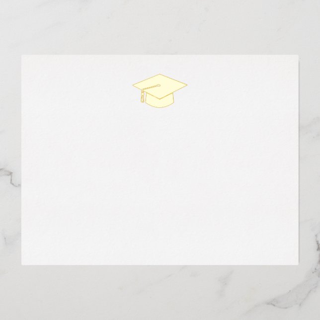 Graduation Foil notecard with envelope (Front)