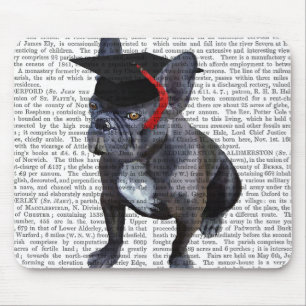 Graduation French Bulldog Mouse Pad