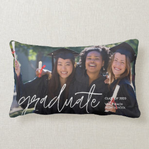 Graduation Friend Photo Class of 2020 Lumbar Cushion