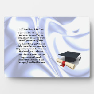 Graduation friend poem plaque