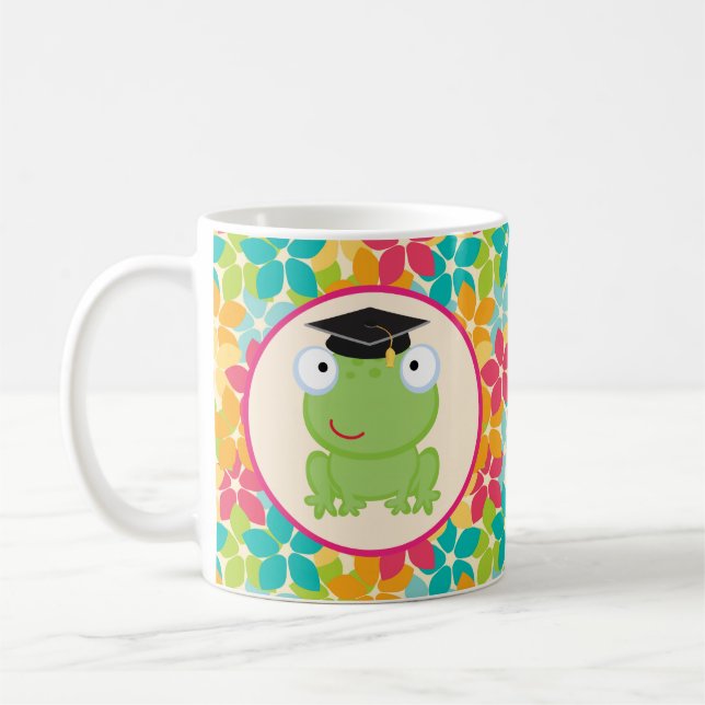 Graduation Frog Grad Gift Idea Coffee Mug (Left)