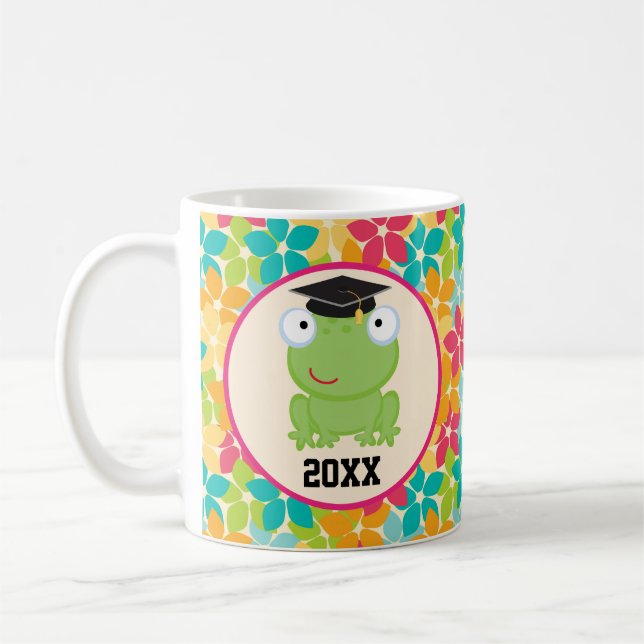 Graduation Frog Grad Gift Idea Coffee Mug (Left)