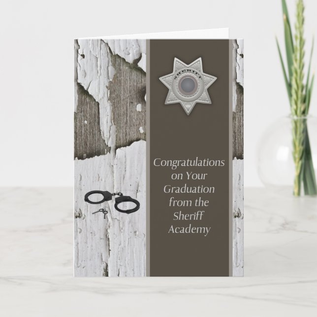 Graduation from Sheriff Academy Card (Front)