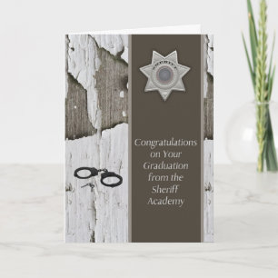 Graduation from Sheriff Academy Card