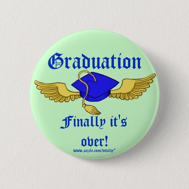 Graduation funny button (Front)