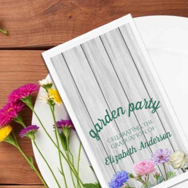 Graduation Garden Party Napkin (Creator Uploaded)